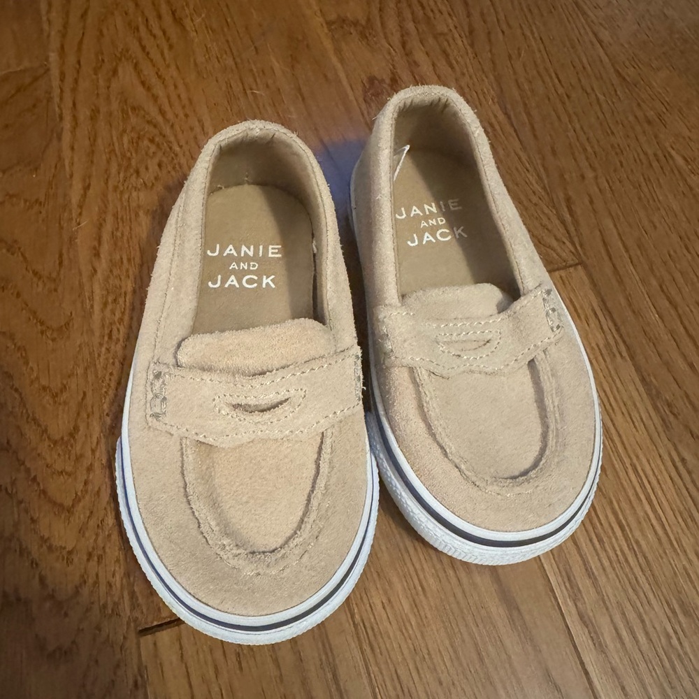 Janie and Jack Toddler Tan Loafer